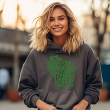 Load image into Gallery viewer, Couple Two Tree Beers (green image) Hooded Sweatshirt