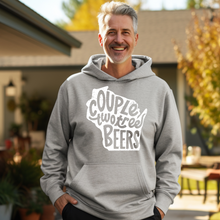 Load image into Gallery viewer, Couple Two Tree Beers (white image) Hooded Sweatshirt