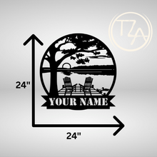 Load image into Gallery viewer, Custom Waterfront Metal Sign