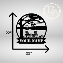 Load image into Gallery viewer, Custom Waterfront Metal Sign