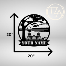 Load image into Gallery viewer, Custom Waterfront Metal Sign
