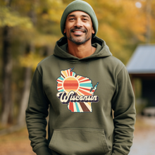 Load image into Gallery viewer, Retro Wisconsin Hoodie