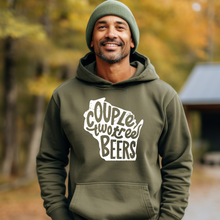 Load image into Gallery viewer, Couple Two Tree Beers (white image) Hooded Sweatshirt