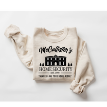 Load image into Gallery viewer, McCallister's Home Security Home Alone Crewneck Sweatshirt
