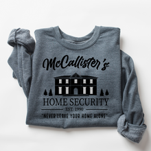 Load image into Gallery viewer, McCallister's Home Security Home Alone Crewneck Sweatshirt
