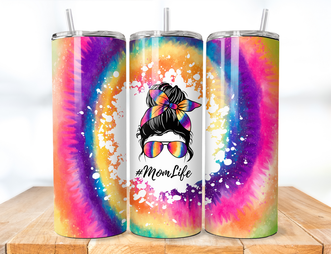 Mom Life Tie-dye  20oz Insulated Tumbler