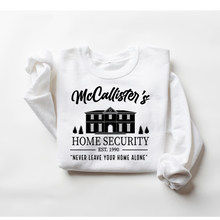 Load image into Gallery viewer, McCallister's Home Security Home Alone Crewneck Sweatshirt
