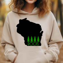 Load image into Gallery viewer, Roots in Green Wisconsin Hoodie
