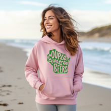 Load image into Gallery viewer, Couple Two Tree Beers (green image) Hooded Sweatshirt
