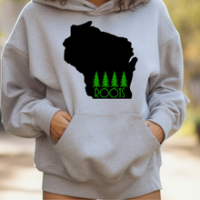 Load image into Gallery viewer, Roots in Green Wisconsin Hoodie
