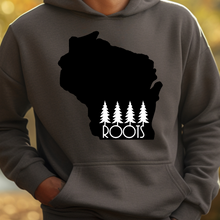 Load image into Gallery viewer, Roots in White Wisconsin Hoodie
