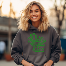 Load image into Gallery viewer, Couple Two Tree Beers (green image) Hooded Sweatshirt
