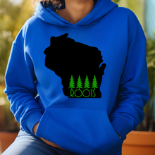 Load image into Gallery viewer, Roots in Green Wisconsin Hoodie
