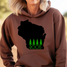 Load image into Gallery viewer, Roots in Green Wisconsin Hoodie
