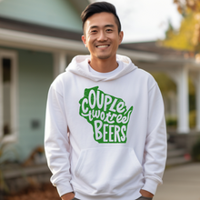 Load image into Gallery viewer, Couple Two Tree Beers (green image) Hooded Sweatshirt
