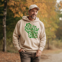 Load image into Gallery viewer, Couple Two Tree Beers (green image) Hooded Sweatshirt
