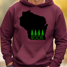 Load image into Gallery viewer, Roots in Green Wisconsin Hoodie
