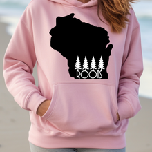 Load image into Gallery viewer, Roots in White Wisconsin Hoodie
