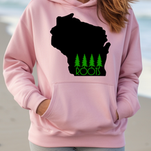 Load image into Gallery viewer, Roots in Green Wisconsin Hoodie
