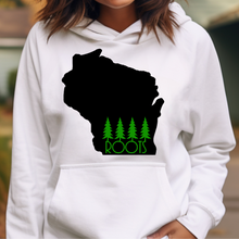 Load image into Gallery viewer, Roots in Green Wisconsin Hoodie
