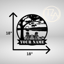Load image into Gallery viewer, Custom Waterfront Metal Sign
