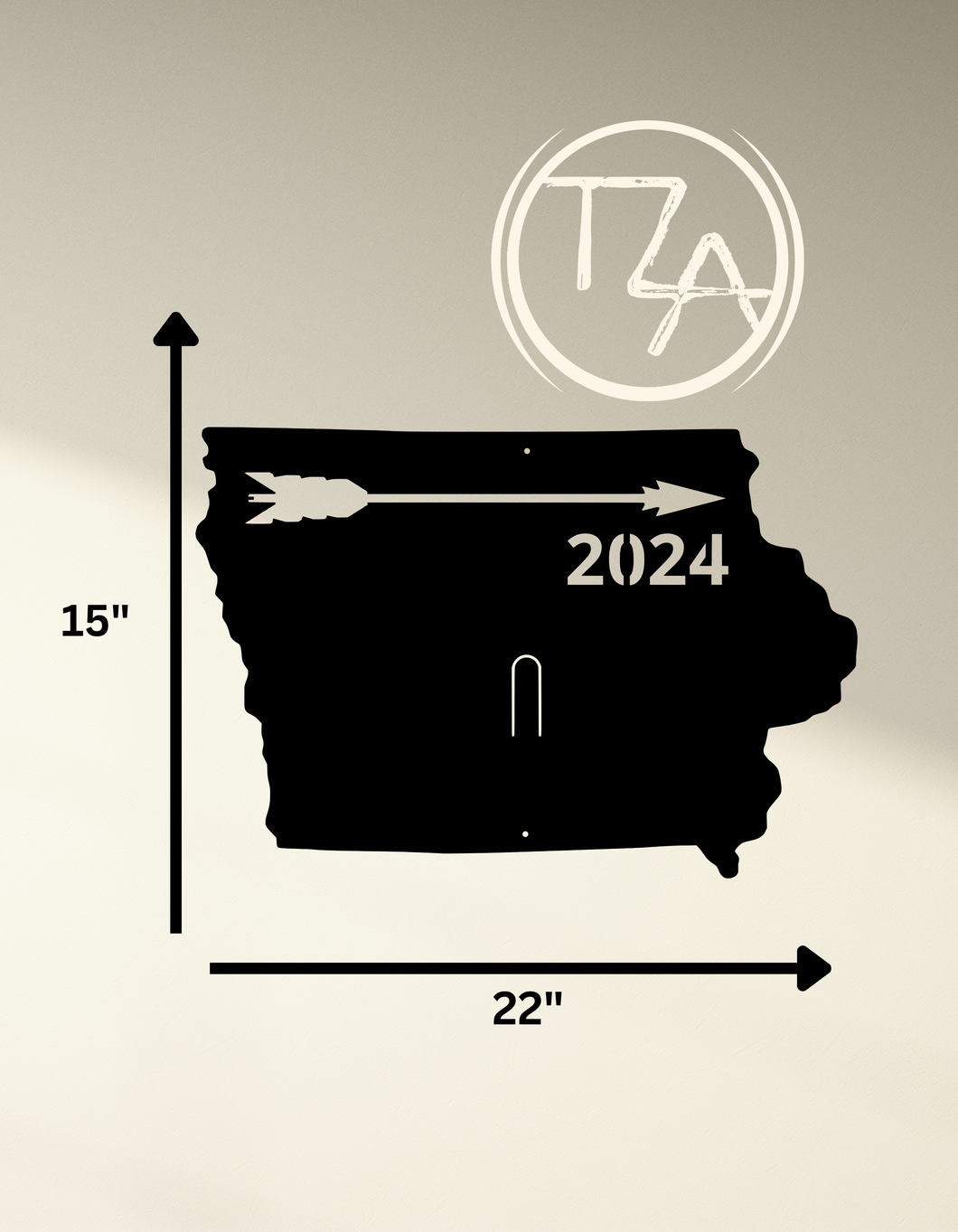 European Skull Mount Arrow (Iowa)