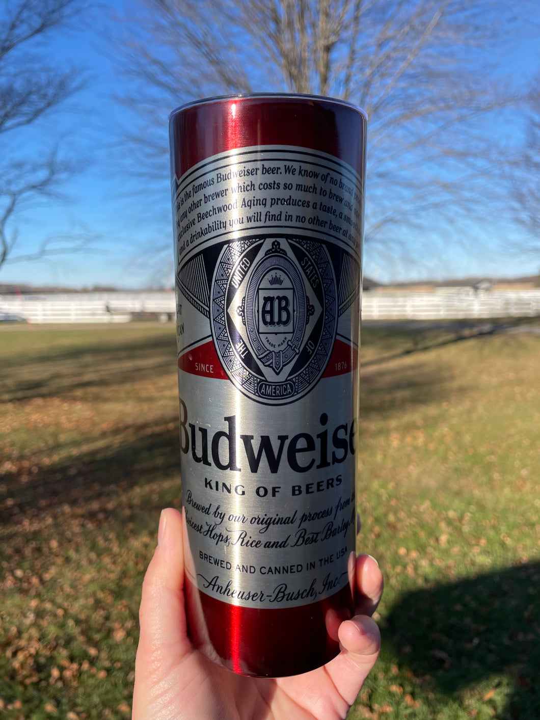 Budweiser Stainless 20oz Insulated Tumbler