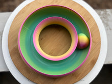 Load image into Gallery viewer, Rainbow Cat Track Toy – Interactive Ball Chase, 3D Printed Enrichment, Unique Colors
