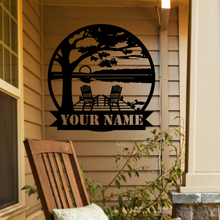 Load image into Gallery viewer, Custom Waterfront Metal Sign
