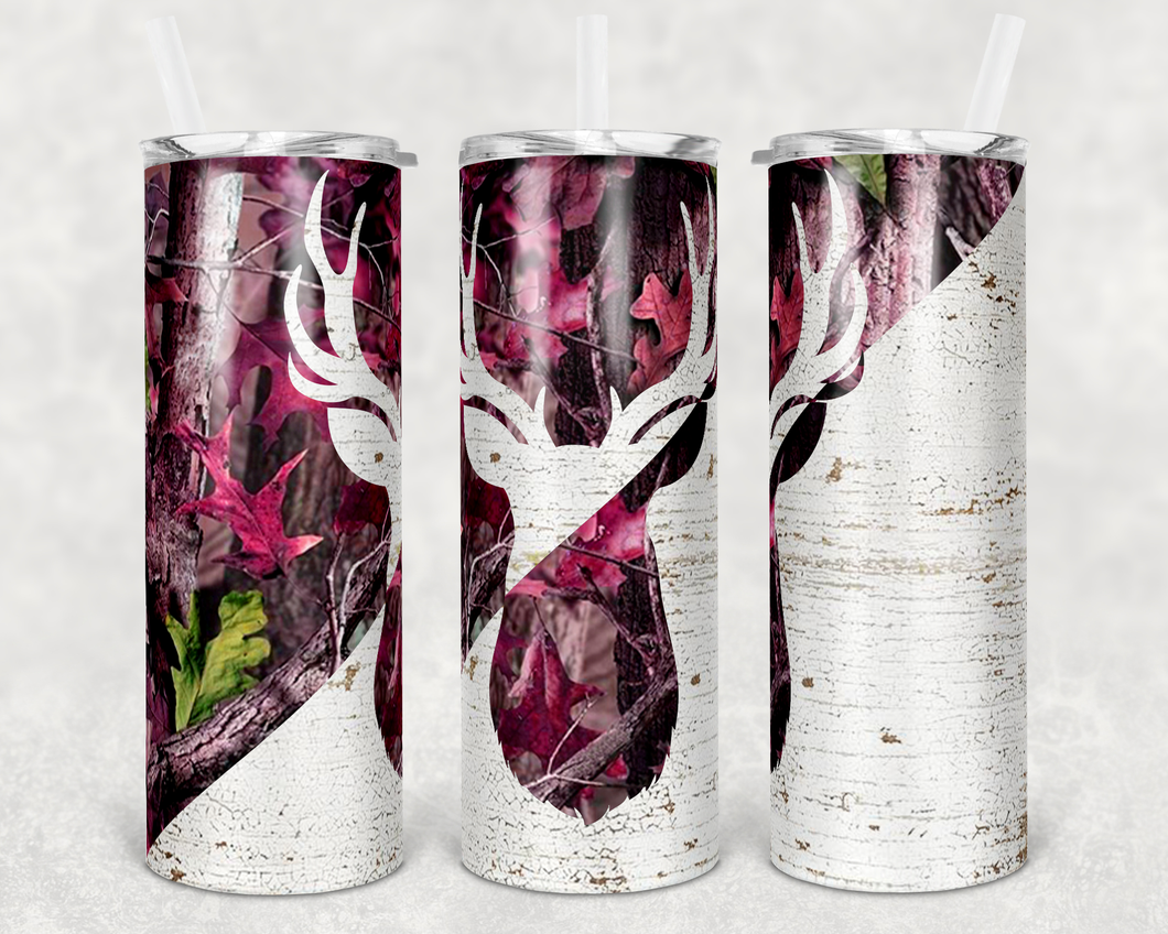 Pink Camo 20oz Insulated Tumbler