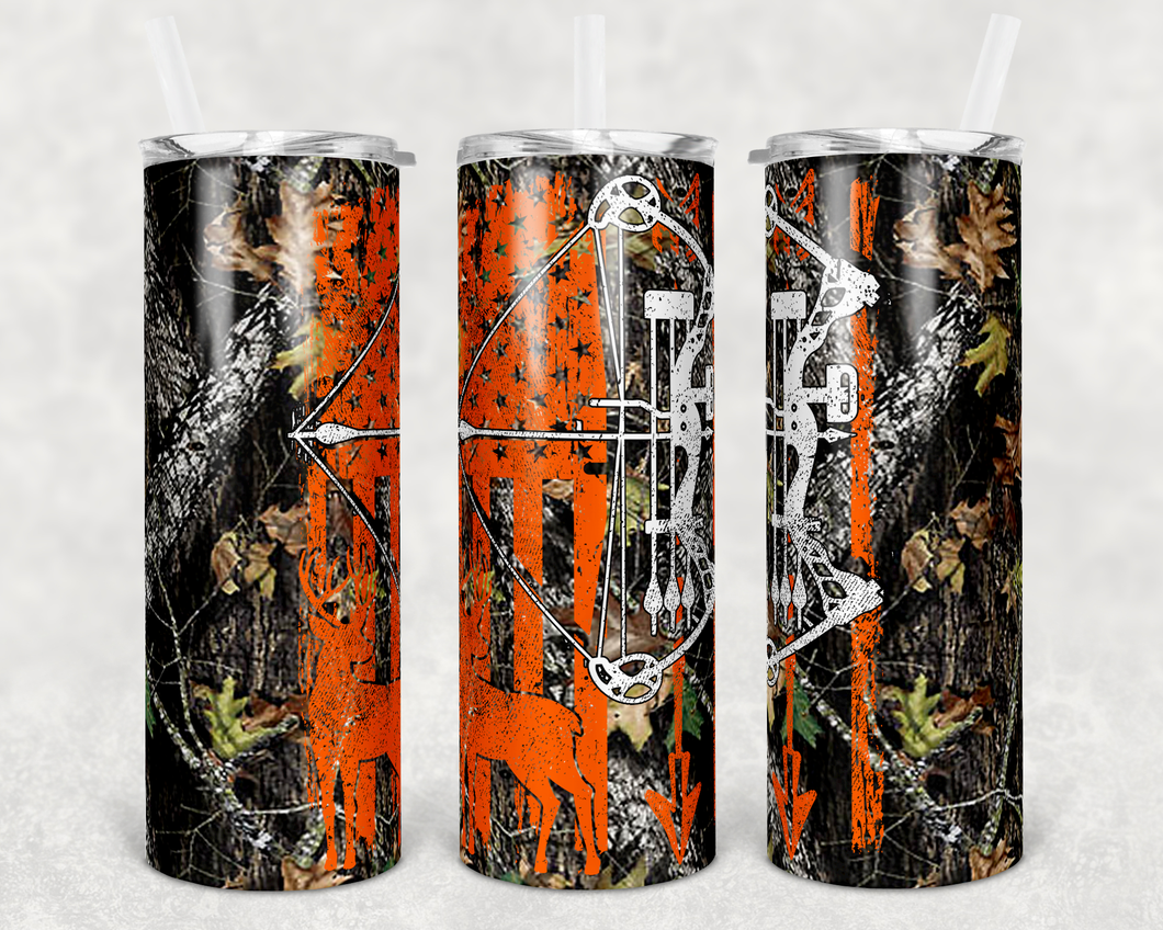 Bow Hunting Camo 20oz Insulated Tumbler