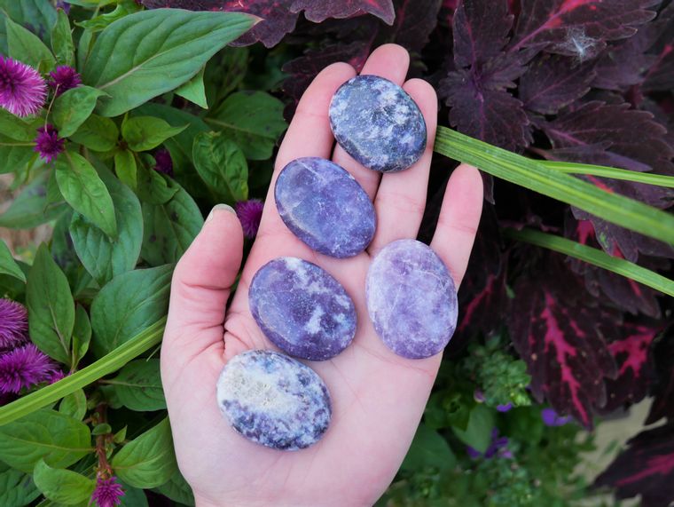 Lepidolite Worry Stone