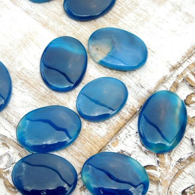 Blue Onyx Worry Stone