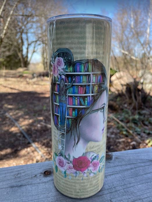 Girl Who Loves to Read 20oz Insulated Tumbler