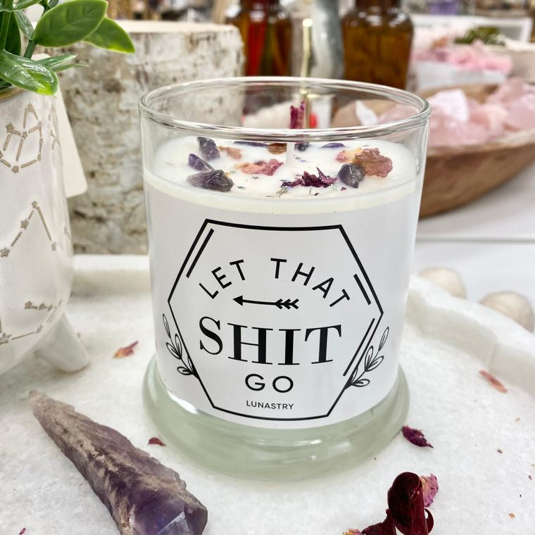 Let That Shit Go Candle