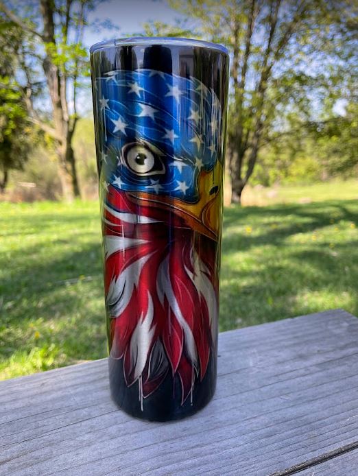 Patriotic Eagle 20oz Insulated Tumbler